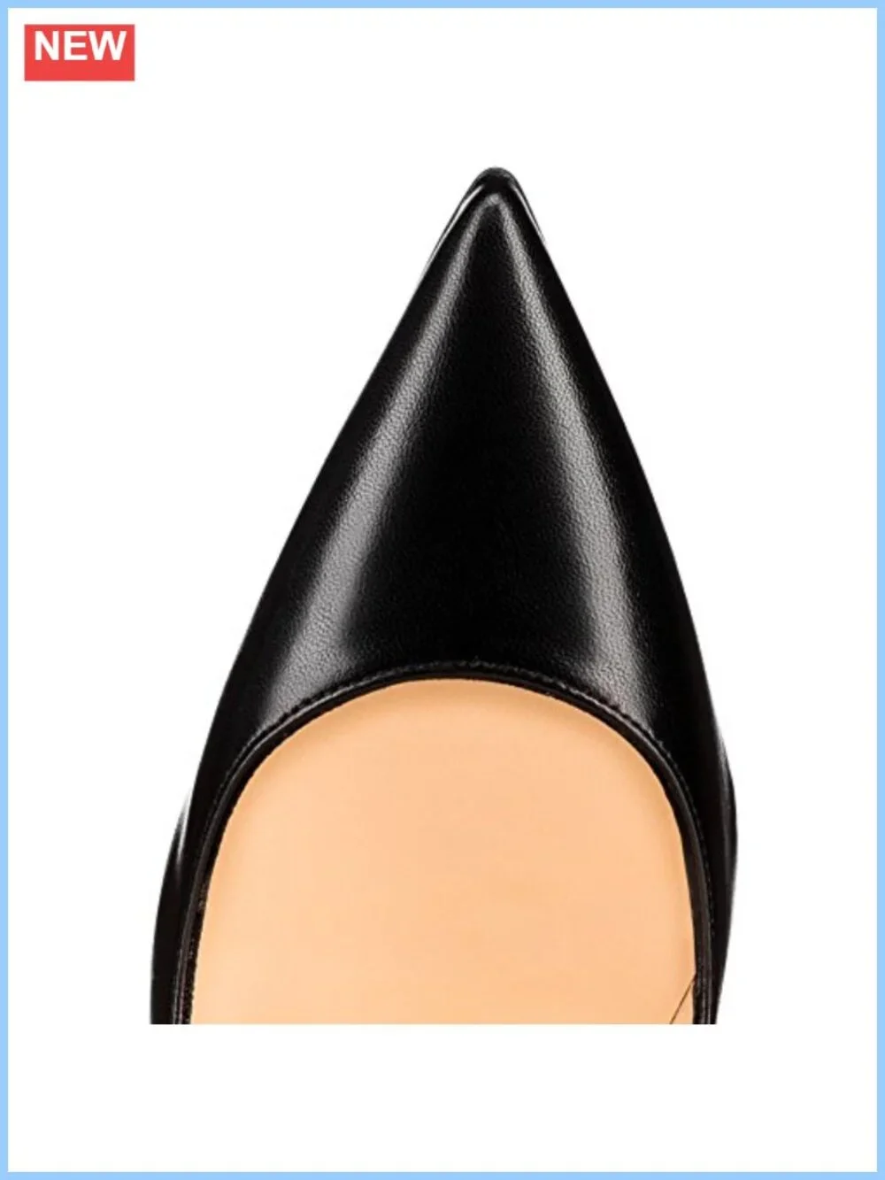 Women's Pointed Toe Stiletto Pumps Faux Leather 4.72